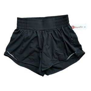 Aurefin Women's Black Running Shorts Athletic 4” Shorts Quick Dry Black Size 6